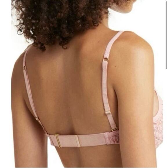 We Are HAH Hook Up Bra Size DD Band 32-40 Lace Balconette Dusty Rose Underwire - Picture 2 of 15